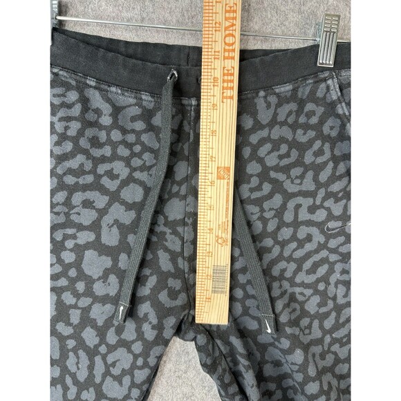 Nike Women's Activewear Black Animal Print Jogger Pants Cuffed Size S Sweatpants - Picture 6 of 9